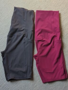 Fabletics Maternity Athletic Workout Shorts Pockets